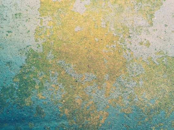 Blue and green paint texture